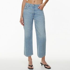 NWOT The Denim Forum 90s Iggy Low Rise Crop Jeans 24